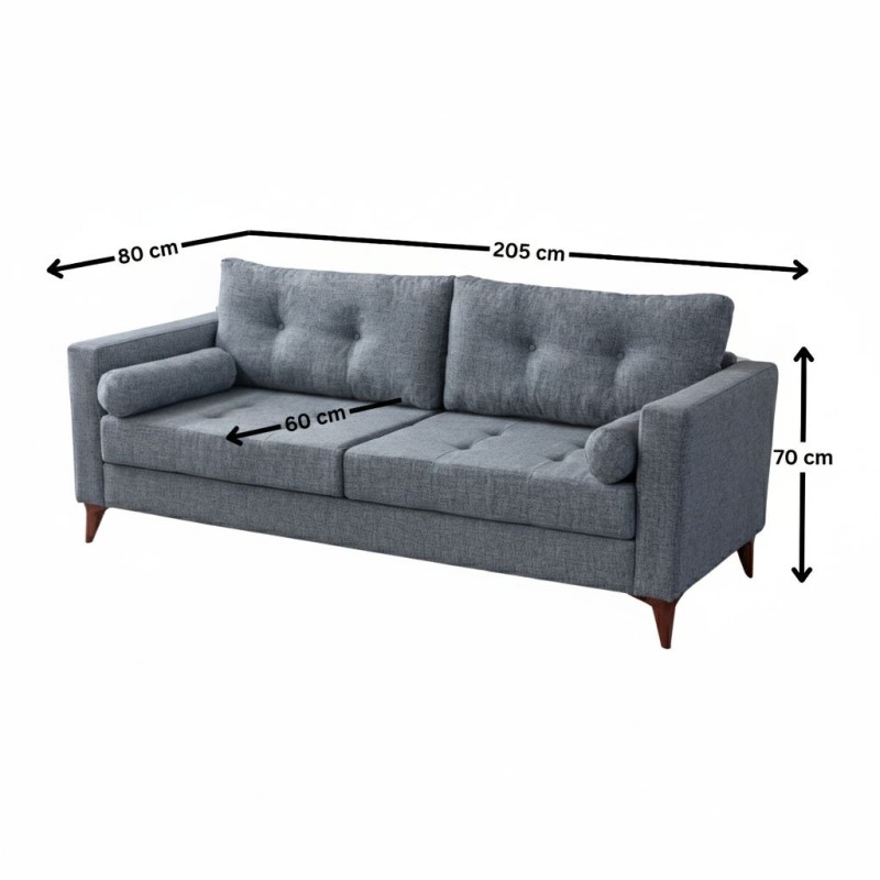 3-Seat Sofa Kraft - Grey Grey