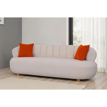 3-Seat Sofa New Roma - White White