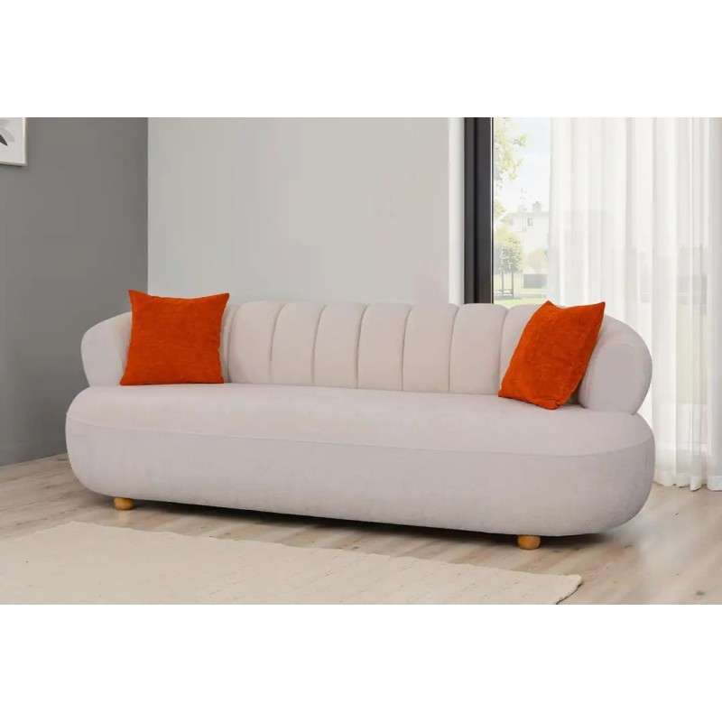 3-Seat Sofa New Roma - White White