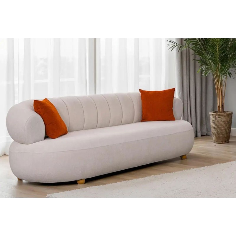 3-Seat Sofa New Roma - White White