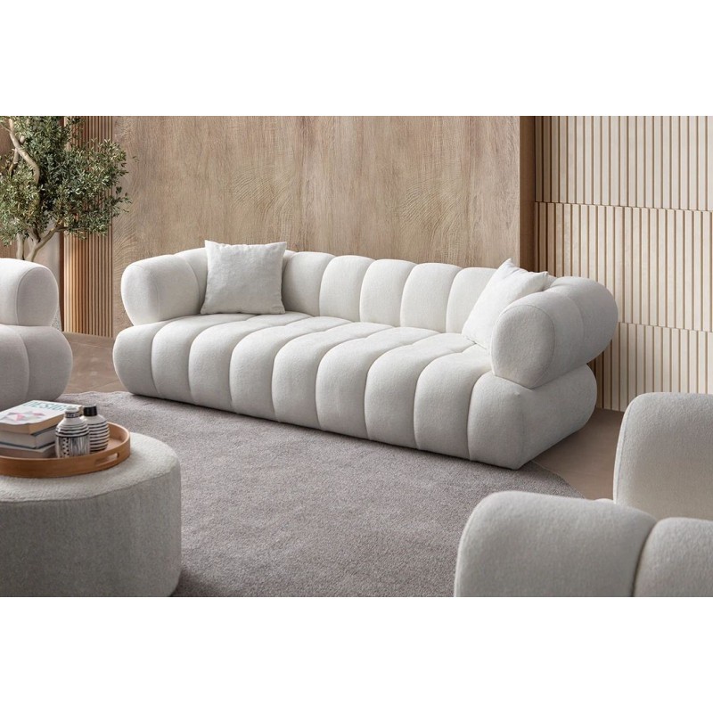 3-Seat Sofa Petra - White White