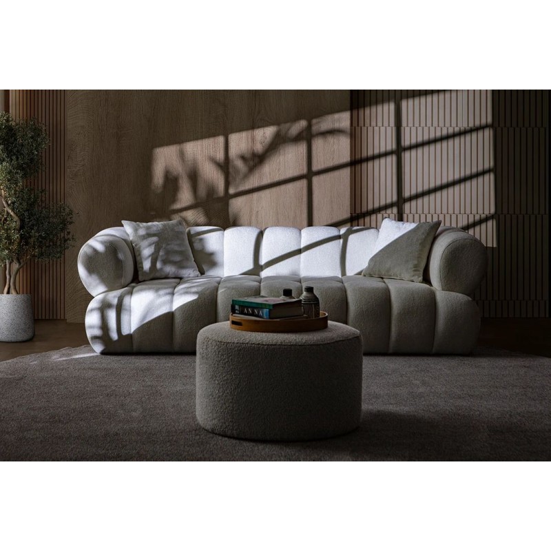 3-Seat Sofa Petra - White White