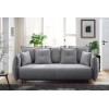 3-Seat Sofa-Bed Puffy - Grey Grey