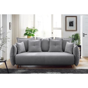 3-Seat Sofa-Bed Puffy - Grey Grey