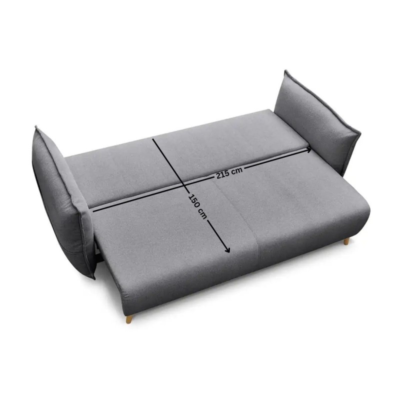 3-Seat Sofa-Bed Puffy - Grey Grey