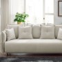 3-Seat Sofa-Bed Puffy - Cream Cream