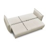 3-Seat Sofa-Bed Puffy - Cream Cream