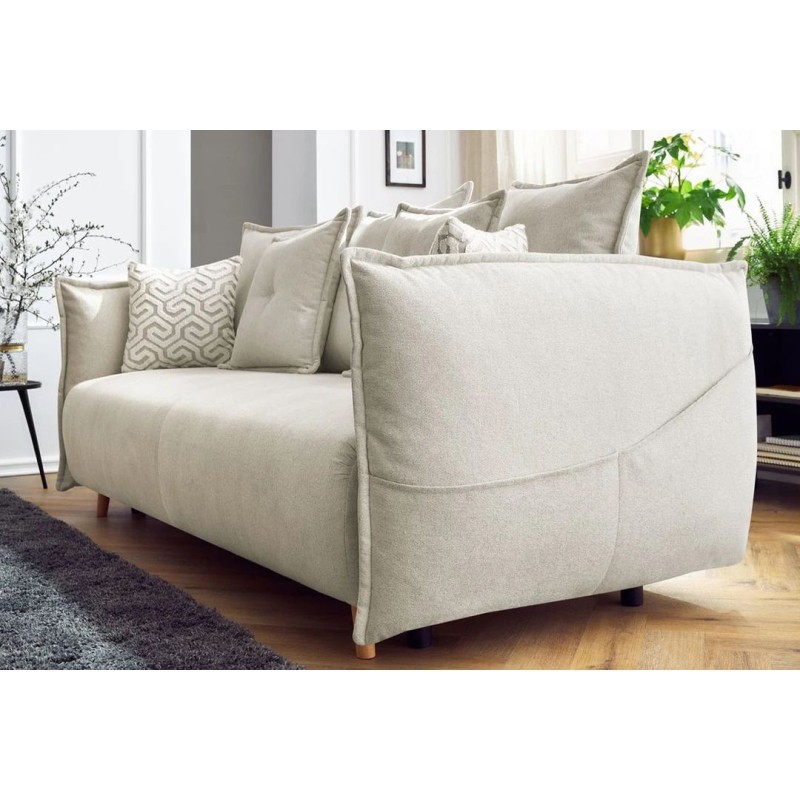 3-Seat Sofa-Bed Puffy - Cream Cream
