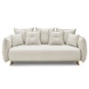 3-Seat Sofa-Bed Puffy - Cream Cream