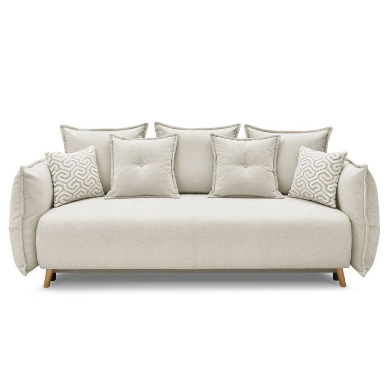 3-Seat Sofa-Bed Puffy - Cream Cream
