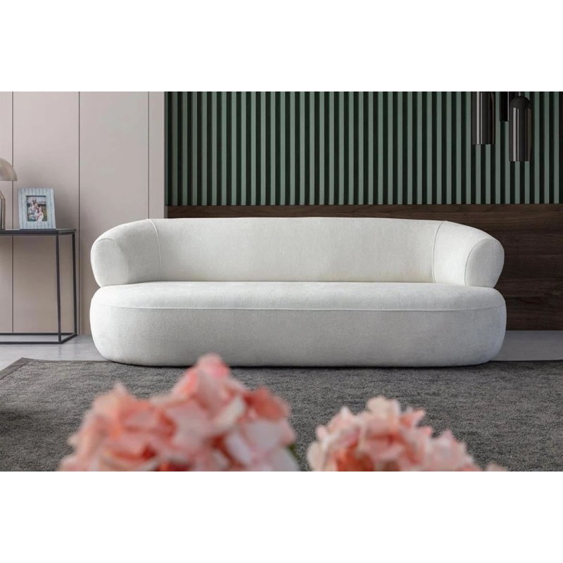 3-Seat Sofa Roma - White White
