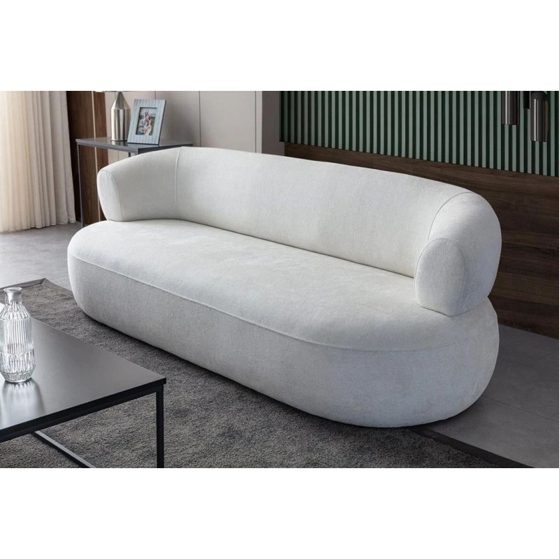 3-Seat Sofa Roma - White White