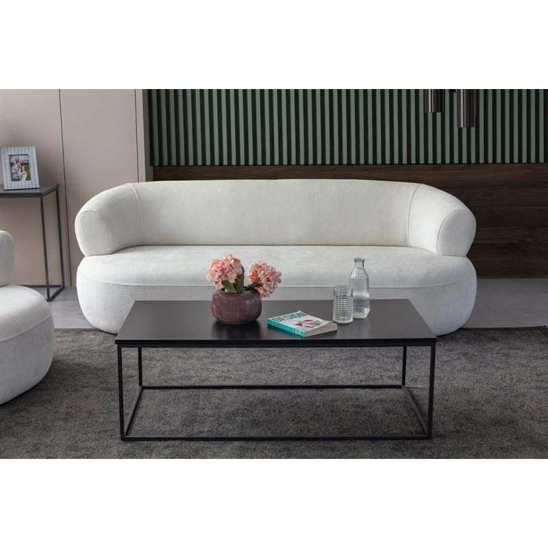 3-Seat Sofa Roma - White White