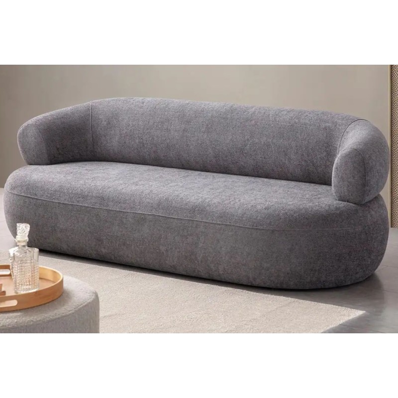 3-Seat Sofa Roma - Dark Grey Dark Grey