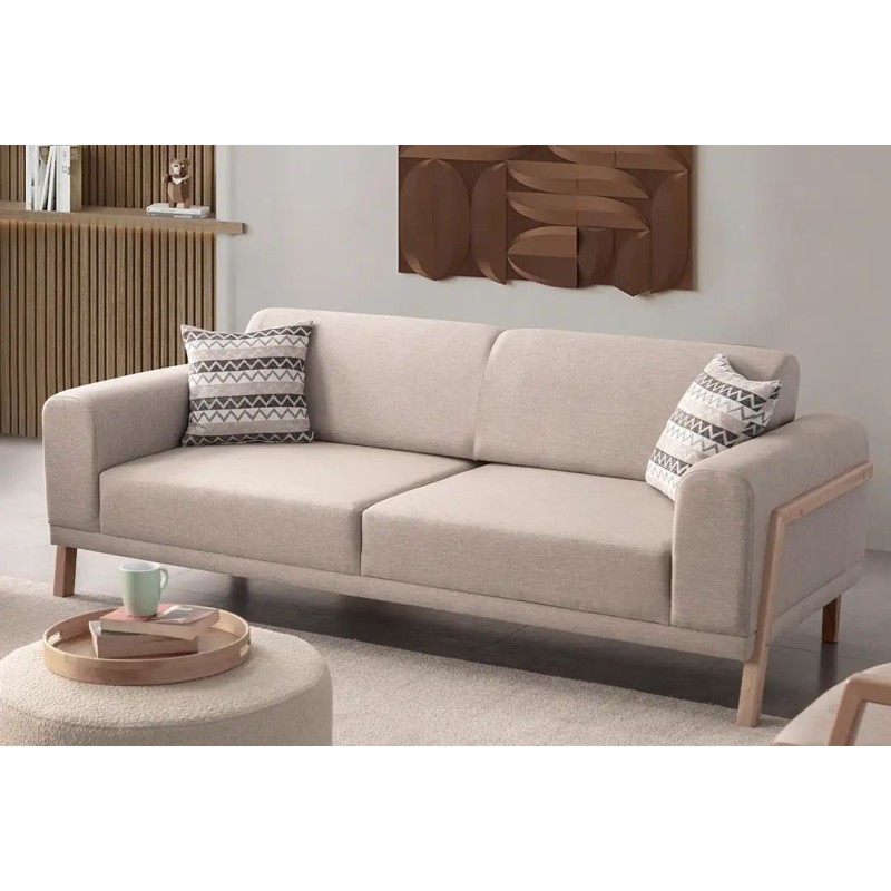 3-Seat Sofa Latte - Cream Cream