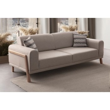 3-Seat Sofa Latte - Cream Cream
