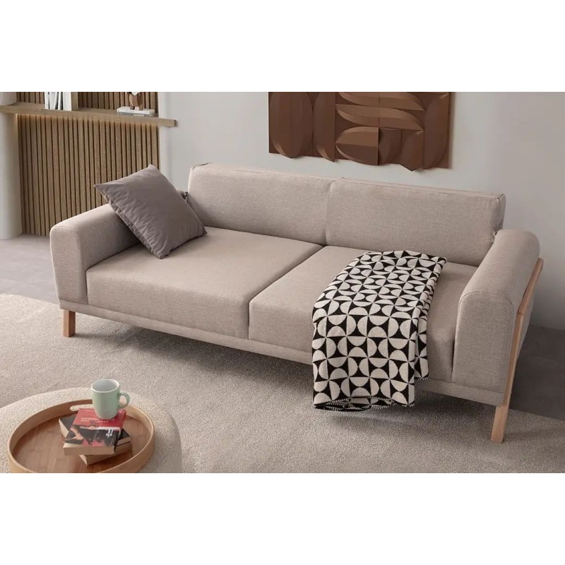 3-Seat Sofa Latte - Cream Cream
