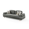3-Seat Sofa-Bed Aries - Anthracite Anthracite