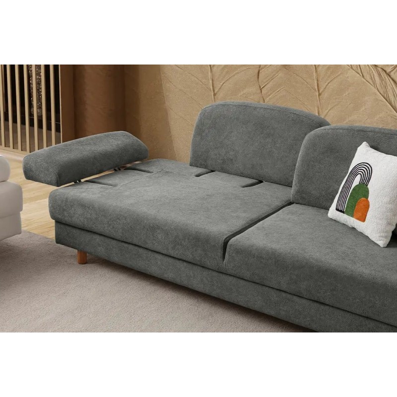 3-Seat Sofa-Bed Aries - Anthracite Anthracite