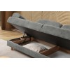 3-Seat Sofa-Bed Aries - Anthracite Anthracite