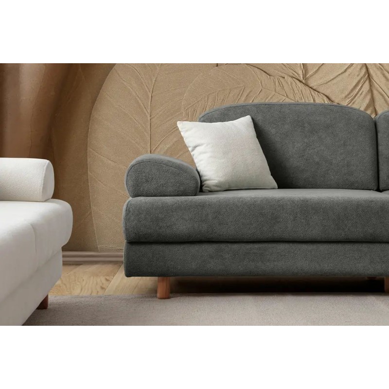 3-Seat Sofa-Bed Aries - Anthracite Anthracite