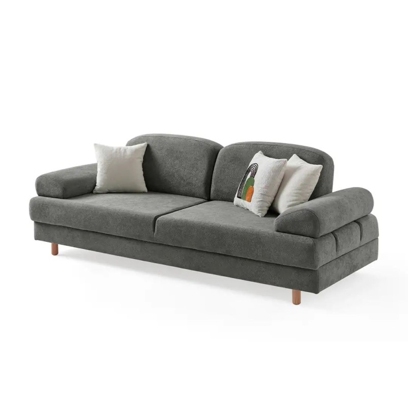 3-Seat Sofa-Bed Aries - Anthracite Anthracite
