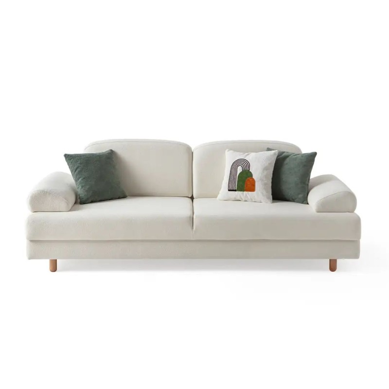 3-Seat Sofa-Bed Aries - White White