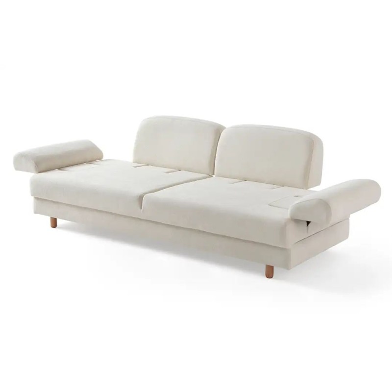 3-Seat Sofa-Bed Aries - White White