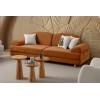 3-Seat Sofa-Bed Aries - Tile Red Tile Red