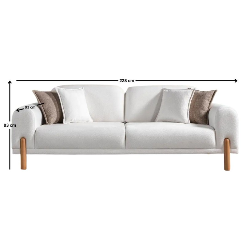 3-Seat Sofa-Bed Class Bohem - Cream Cream