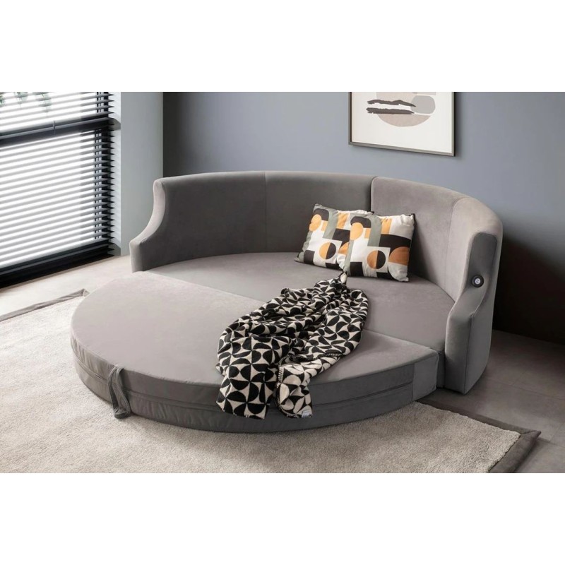 3-Seat Sofa-Bed Letto - Anthracite Anthracite
