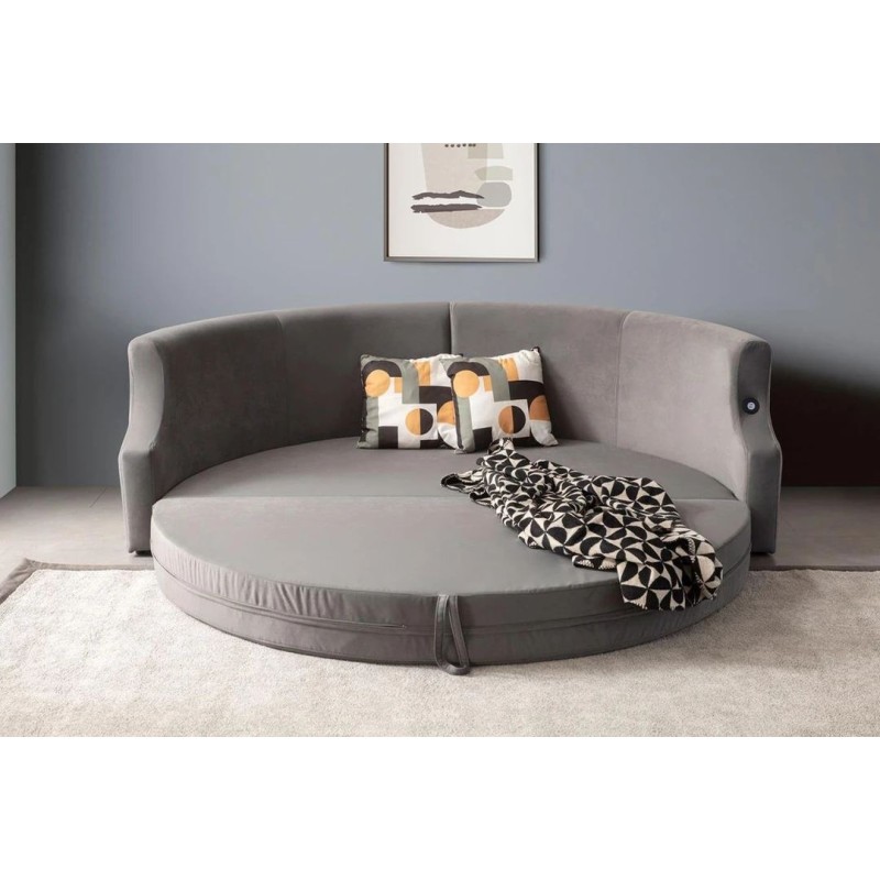 3-Seat Sofa-Bed Letto - Anthracite Anthracite