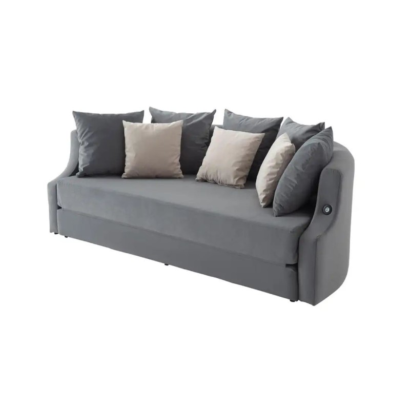 3-Seat Sofa-Bed Letto - Anthracite Anthracite