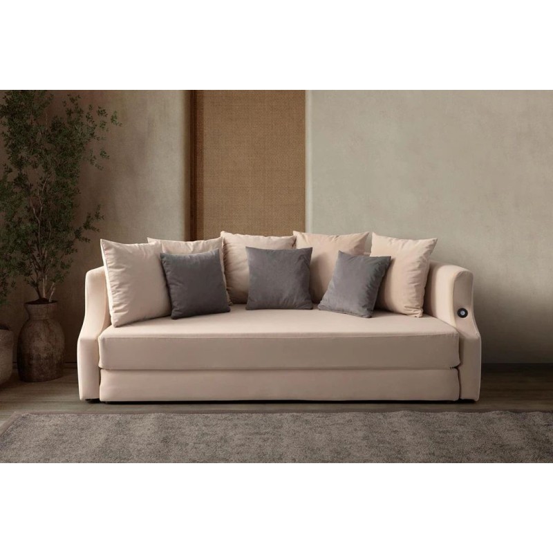 3-Seat Sofa-Bed Letto - Cream Cream