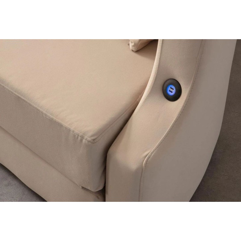 3-Seat Sofa-Bed Letto - Cream Cream