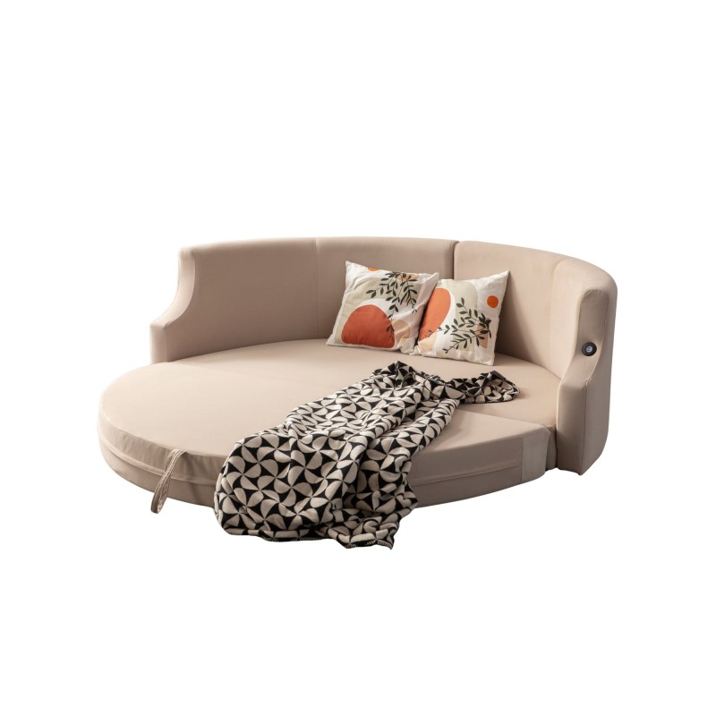 3-Seat Sofa-Bed Letto - Cream Cream