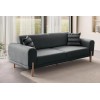 3-Seat Sofa-Bed Mocha - Anthracite Anthracite