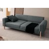 3-Seat Sofa-Bed Mocha - Anthracite Anthracite