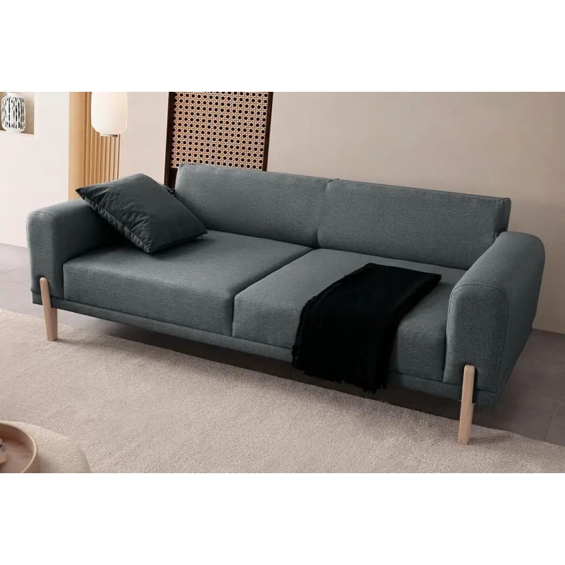3-Seat Sofa-Bed Mocha - Anthracite Anthracite
