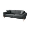 3-Seat Sofa-Bed Mocha - Anthracite Anthracite