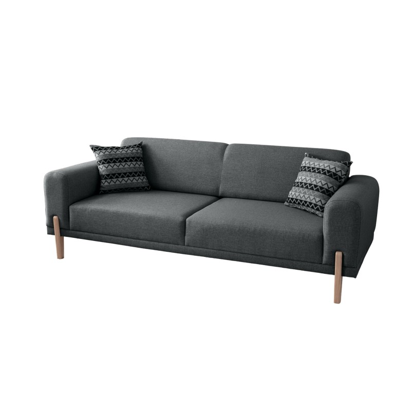 3-Seat Sofa-Bed Mocha - Anthracite Anthracite