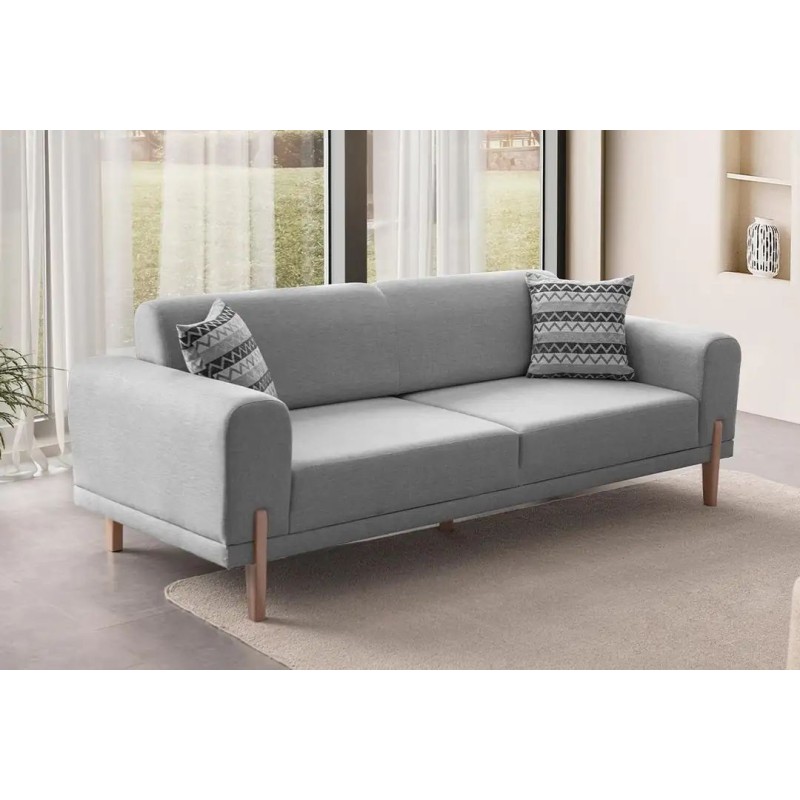 3-Seat Sofa-Bed Mocha - Grey Grey