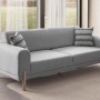 3-Seat Sofa-Bed Mocha - Grey Grey