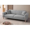 3-Seat Sofa-Bed Mocha - Grey Grey