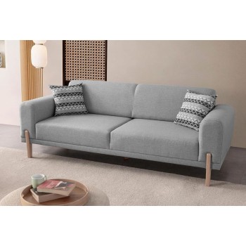 3-Seat Sofa-Bed Mocha - Grey Grey