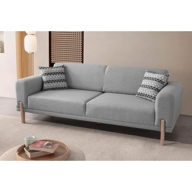 3-Seat Sofa-Bed Mocha - Grey Grey