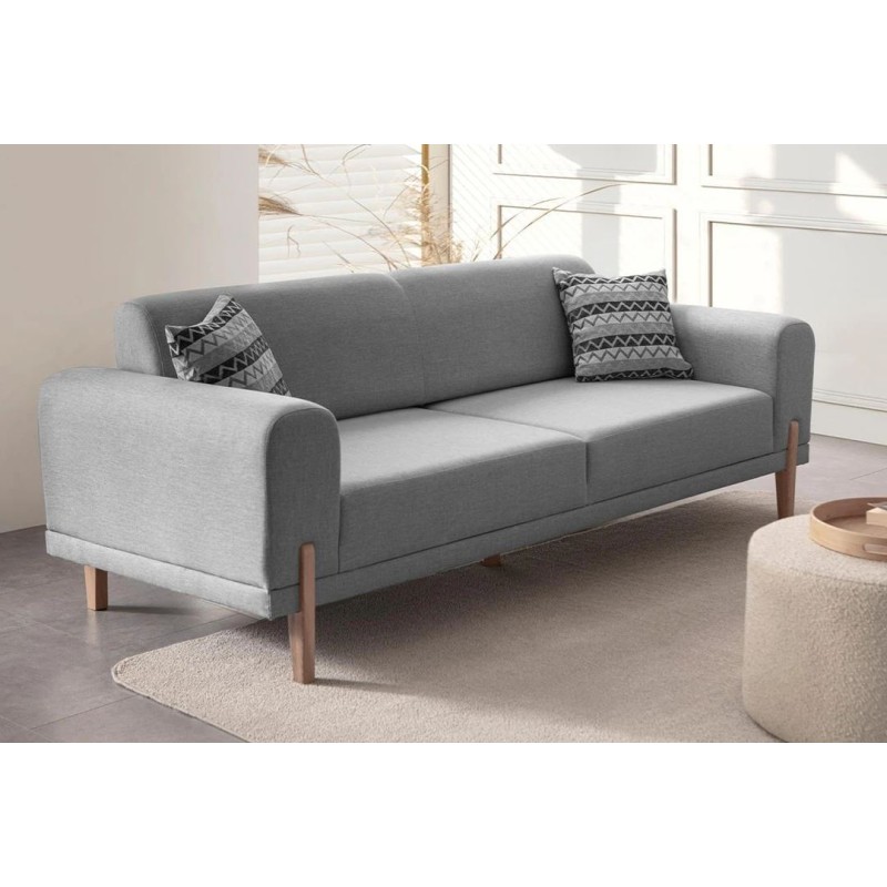 3-Seat Sofa-Bed Mocha - Grey Grey