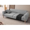 3-Seat Sofa-Bed Mocha - Grey Grey