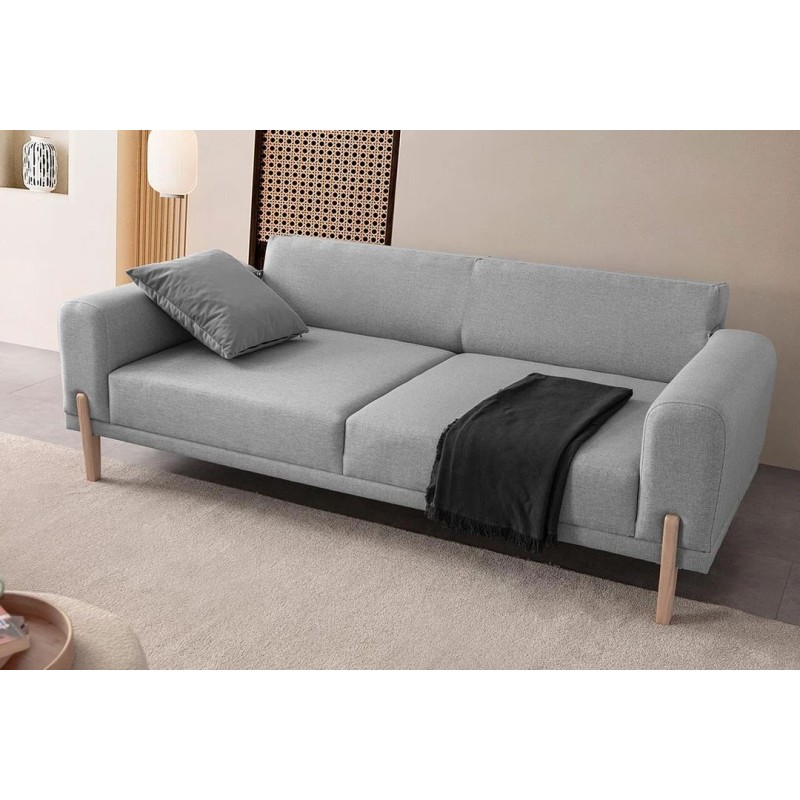 3-Seat Sofa-Bed Mocha - Grey Grey