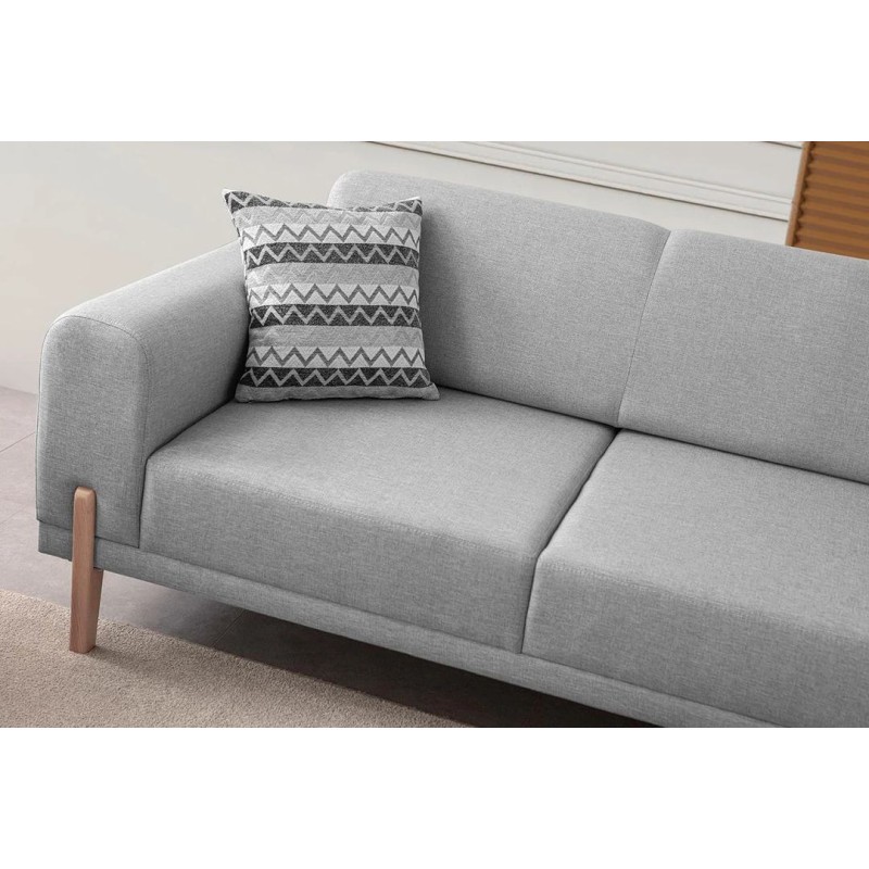 3-Seat Sofa-Bed Mocha - Grey Grey